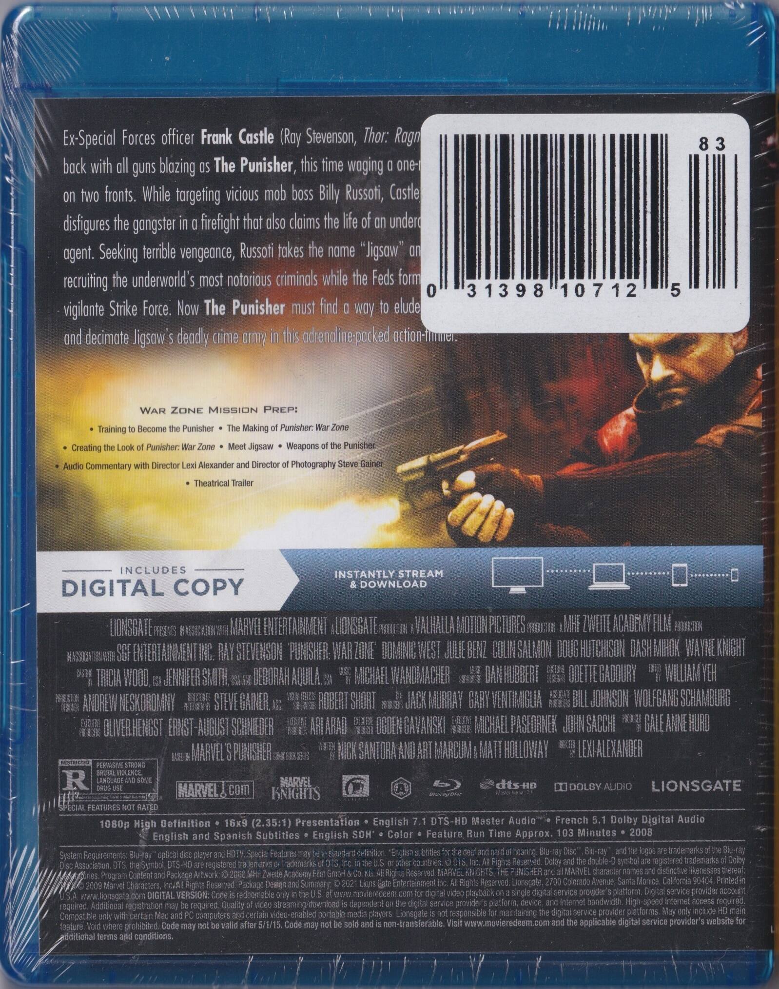 Alt View 1. Punisher: War Zone (Special Edition)   - BLU-RAY.