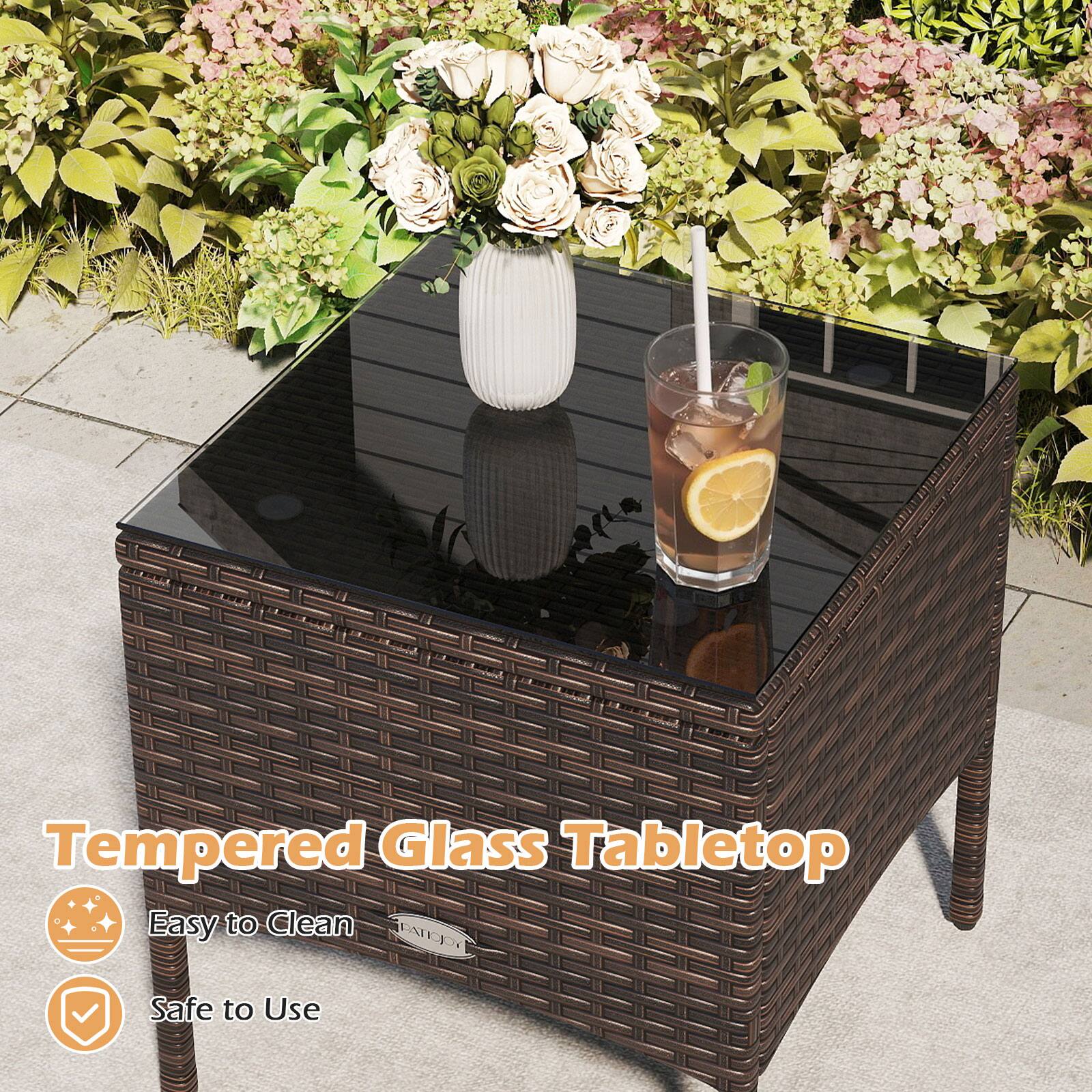 Tempered Glass Tabletop

Easy to Clean

Safe to Use