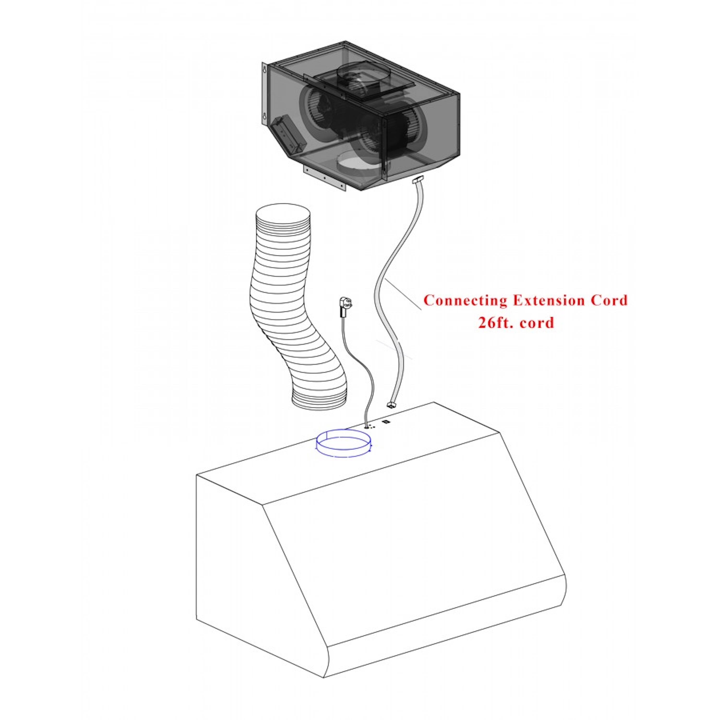 Connecting Extension Cord  
26ft. cord