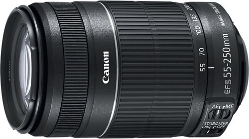 Best Buy: Canon EF-S 55-250mm f/4-5.6 IS II Telephoto Zoom Lens 