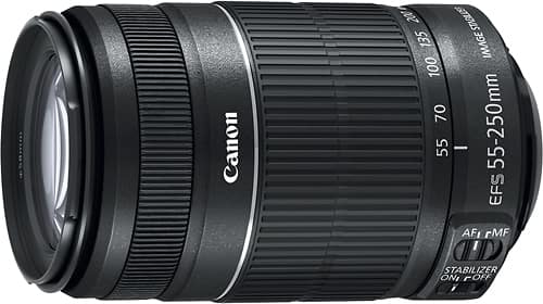 Best Buy Canon Ef S 55 250mm F 4 5 6 Is Ii Telephoto Zoom Lens Black 44b002