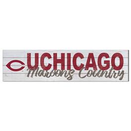 Jardine - UChicago Maroons 40'' x 10'' Logo Sign - White