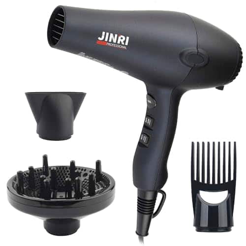 DORLUKFU - 1875w Professional Tourmaline Hair Dryer,Negative Ionic Salon Hair Blow Dryer,DC Motor Light Weight Low Noise Hair