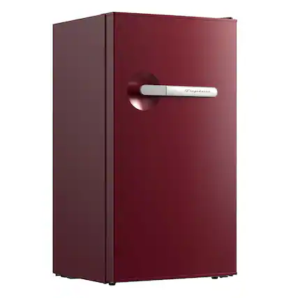 Front. Frigidaire - 3.2 Cu Ft Retro Bar Refrigerator, Side Bottle Opener - Merlot.