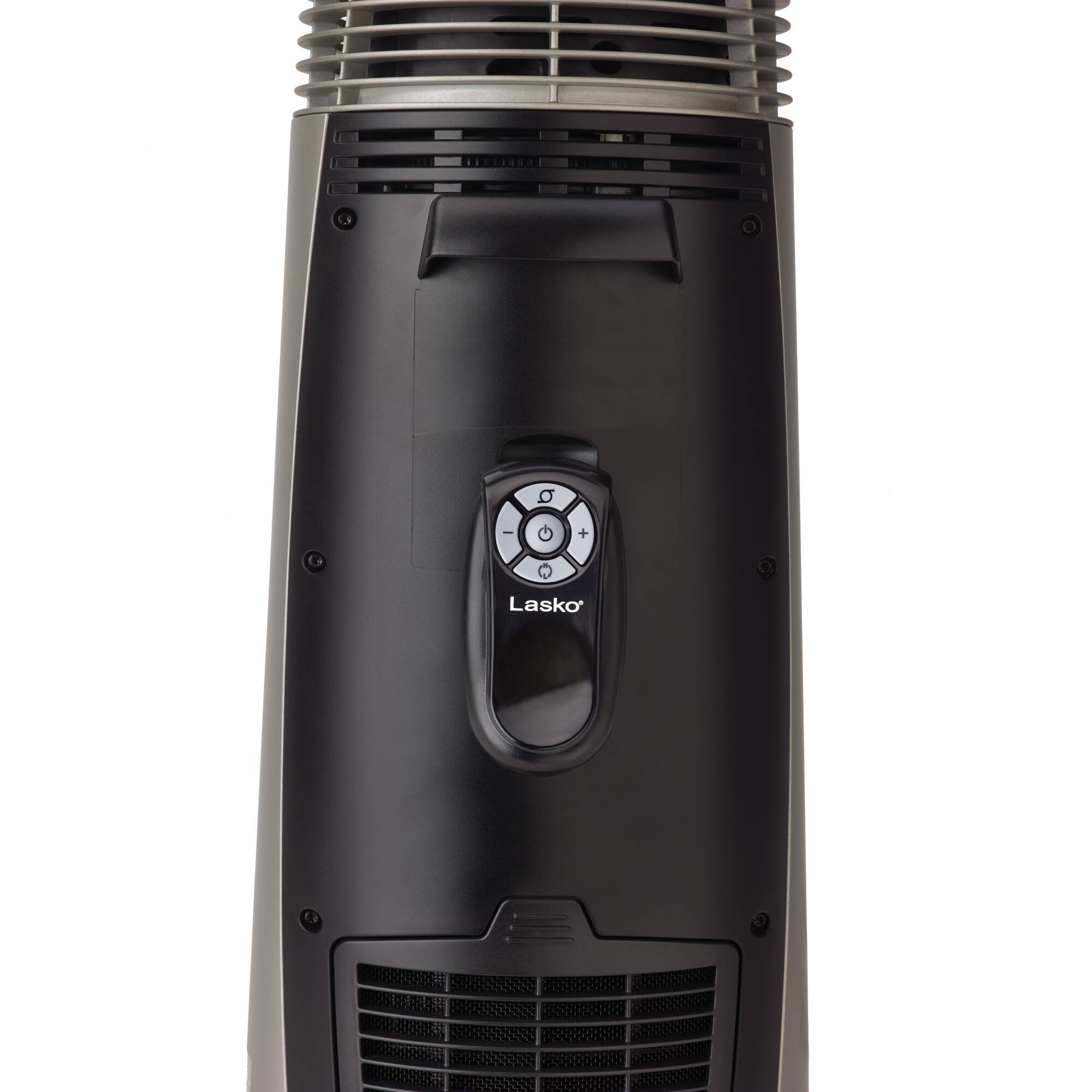 Alt View 5. Lasko - 22" 1500-Watt Oscillating Full-Circle Warmth Ceramic Tower Space Heater with Remote Control, CT22360 - Black.