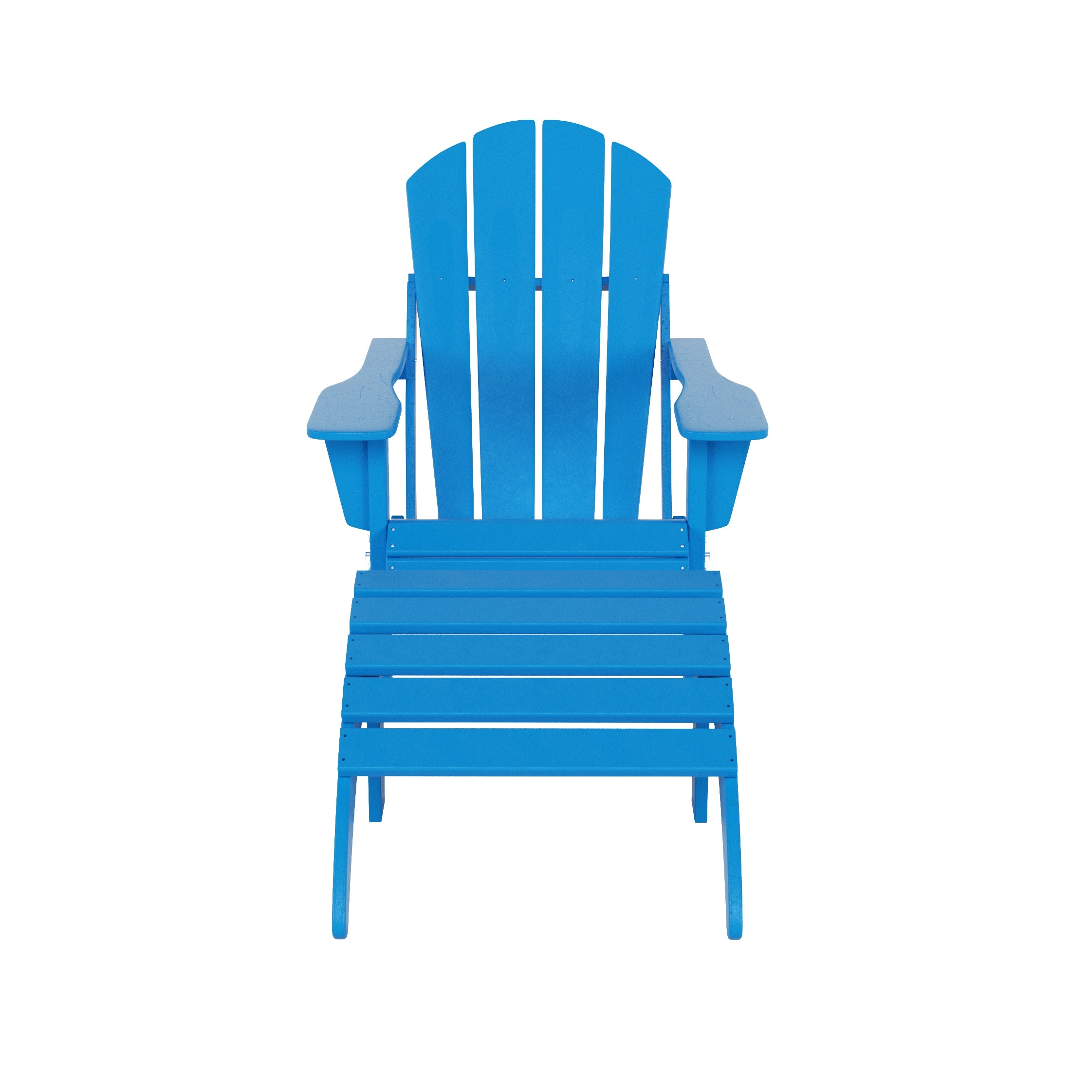 WestinTrends - Malibu 2 piece set classic Adirondack chair with ottoman (1 seater) - Pacific Blue price history on PriceWatchPro