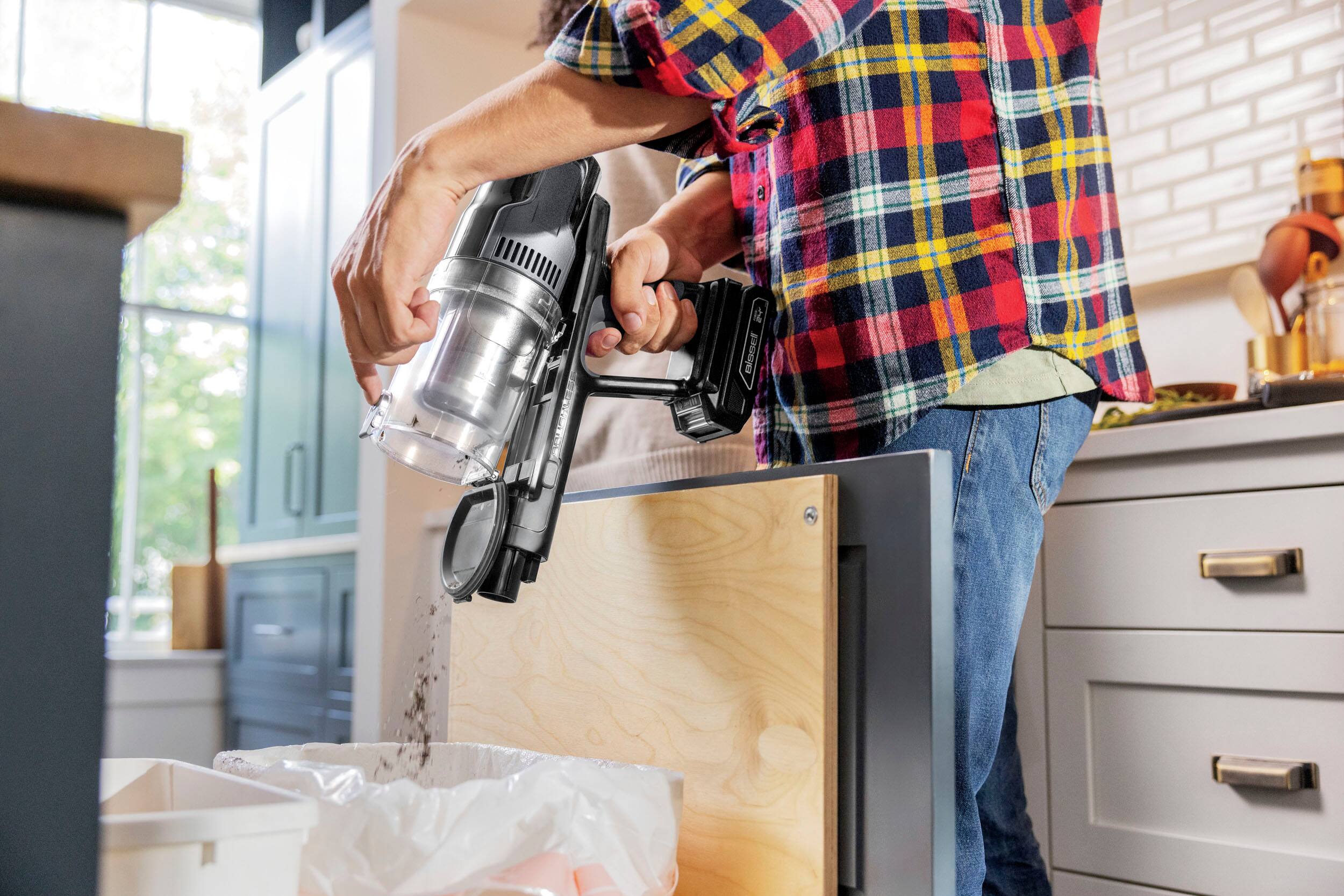 Alt View 18. BISSELL - Cleanview® XR 200W Stick Vacuum - Black with silver accents.