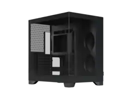 Fractal Design - Pop 2 Vision Black - Dual-Chamber Case with Glass Panels, 4 Fans, E-ATX Support - Black