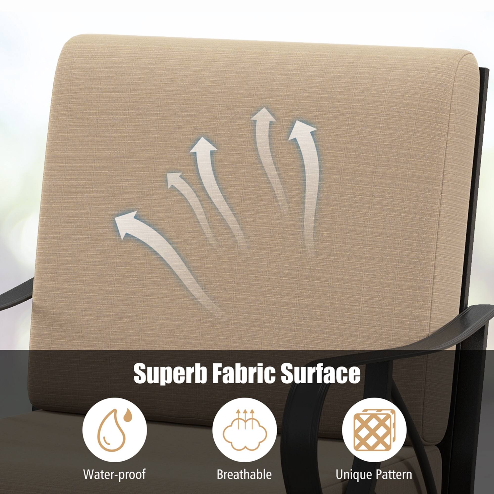 Superb Fabric Surface

- Water-proof
- Breathable
- Unique Pattern