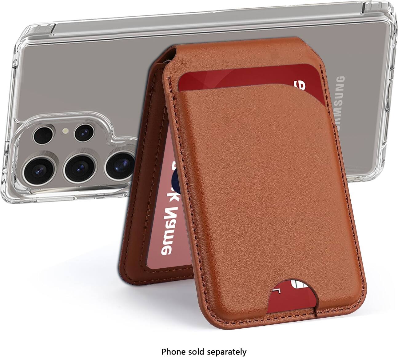 The text on the image reads: "Phone sold separately."