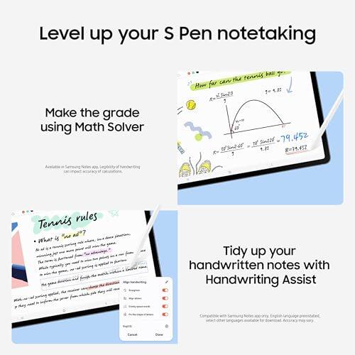 Level up your S Pen notetaking

Make the grade using Math Solver

Tidy up your handwritten notes with Handwriting Assist