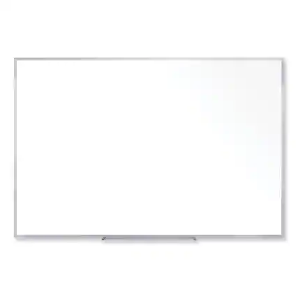 Front. Ghent - REMOVE - Non-Magnetic Whiteboard with Aluminum Frame, 60.63" x 48.47", White Surface, Satin Aluminum Frame.