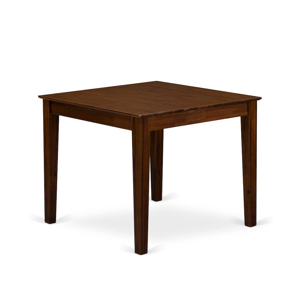 Angle. East West Furniture - 5 Pc Dining Set Contains a Square Dining Room Table and 4 Parson Chairs - Grey.