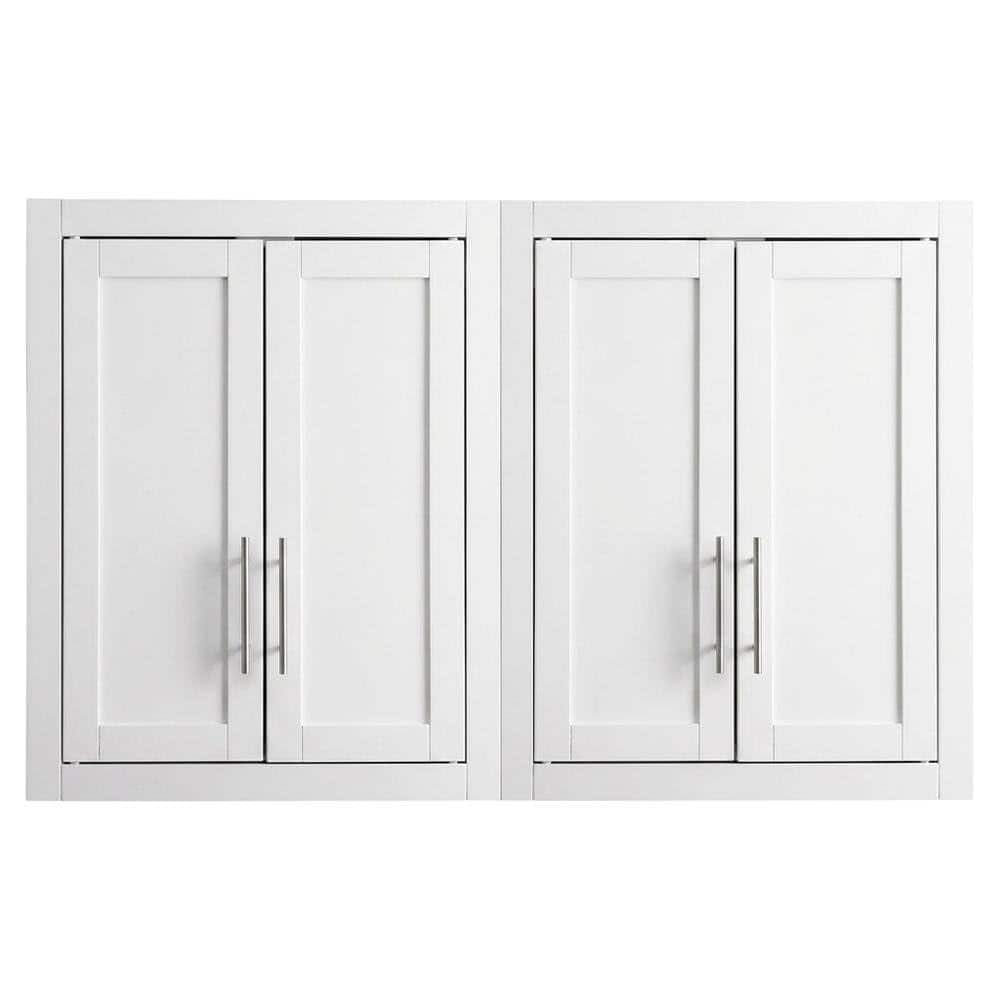 FurniFact - 2-Piece Wall Kitchen Cabinet Set - White