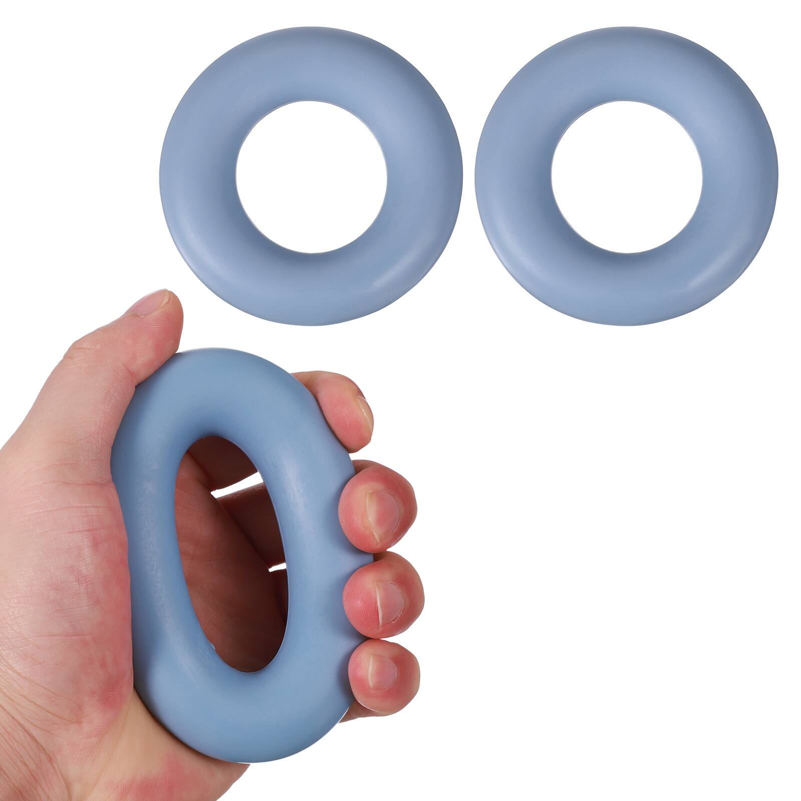 Front. Unique Bargains - 2pcs 3.5" 60LB Extra Pro Hand Gripper - Durable Non-Slip Exercise for Athletes, Rock Climbing, Workout & Fitness - Blue.