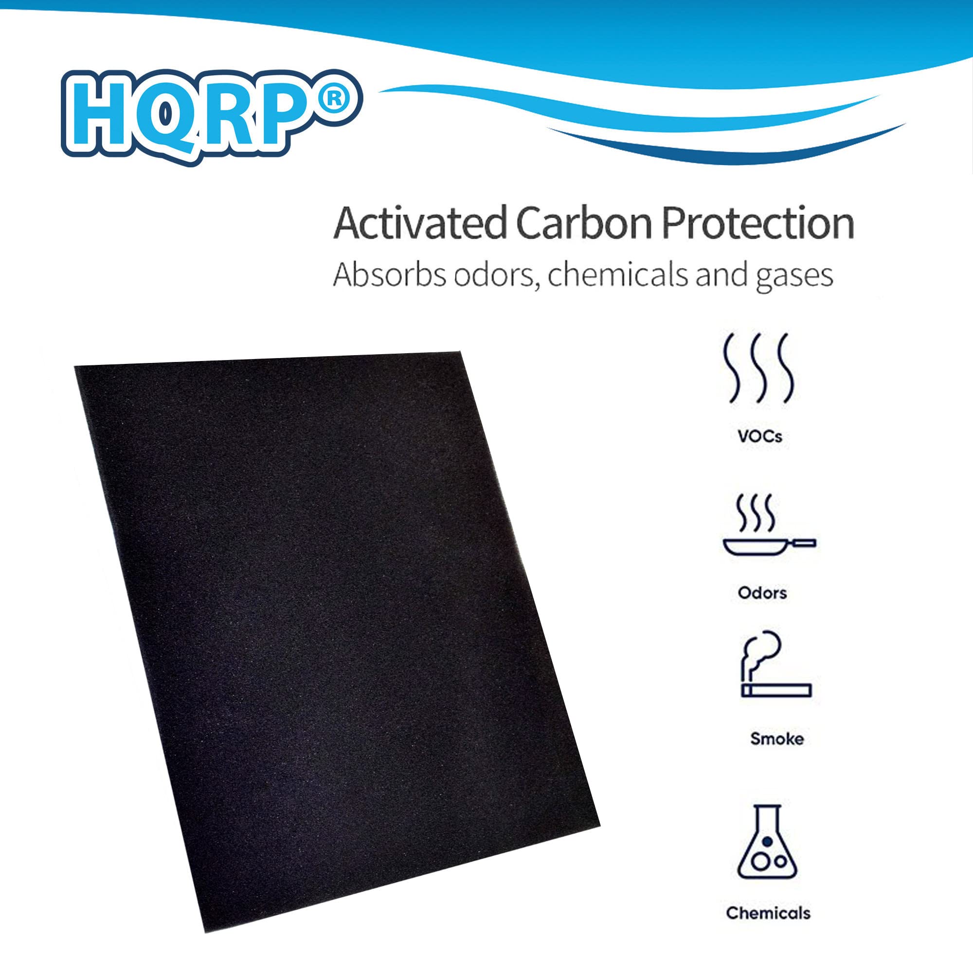 HQRP Activated Carbon Protection Absorbs odors, chemicals and gases VOCs Odors Smoke Chemicals