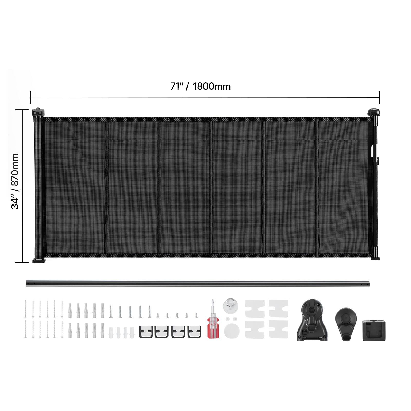 The corrected text from the image is:

71" / 1800mm  
870mm / 34"  
FE