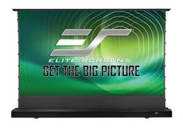 Elite Screens - Kestrel Tab-Tension 2 CLR® 3 Series 121" Motorized Floor Projector Screen - Black