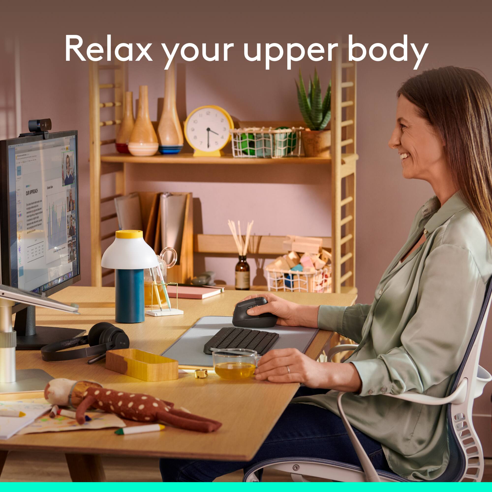 Relax your upper body
