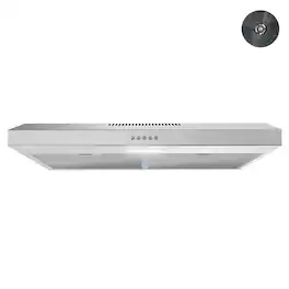 Streamline - 30 inches - Recirculating - Under cabinet Range Hood - Brushed Stainless Steel