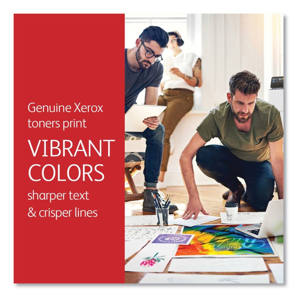 Genuine Xerox toners print VIBRANT COLORS, sharper text & crisper lines