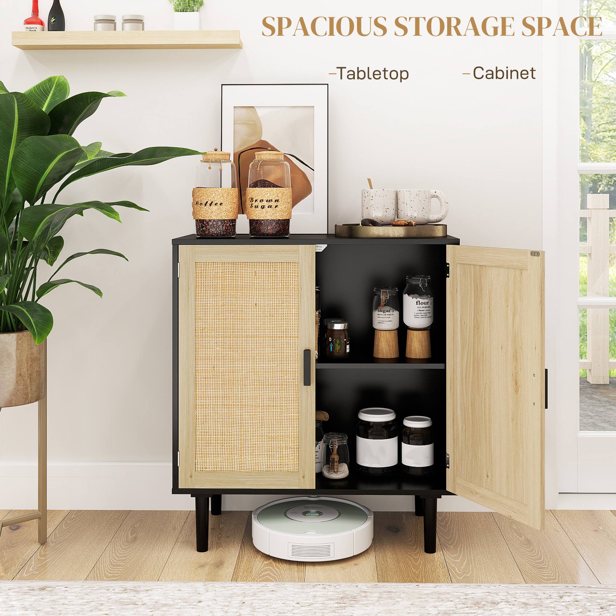 SPACIOUS STORAGE SPACE -Tabletop -Cabinet