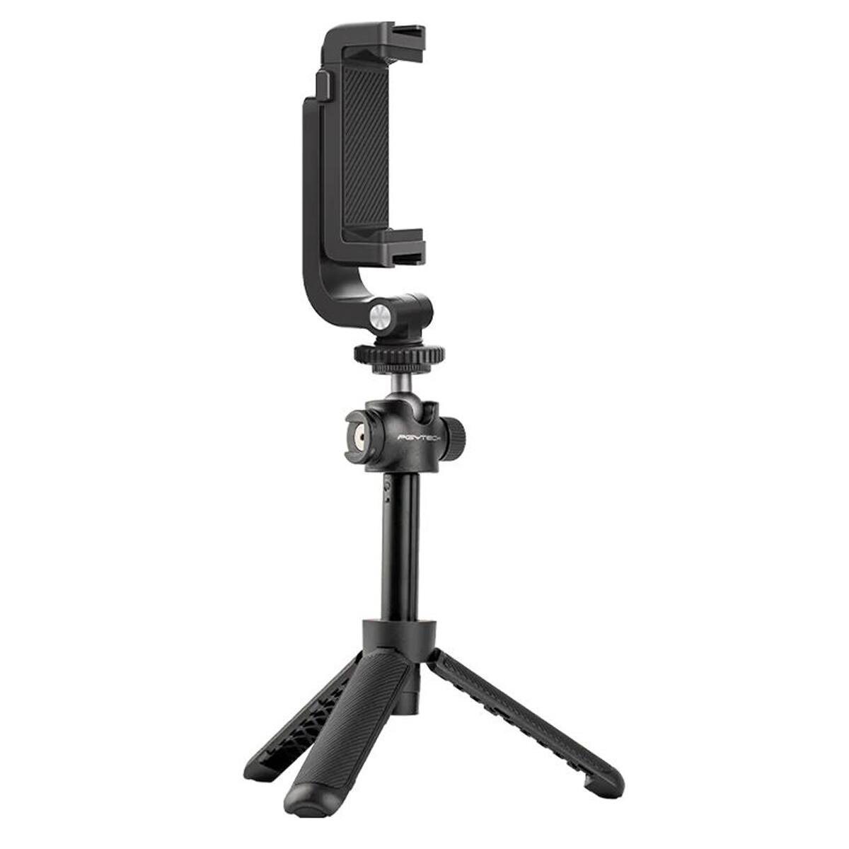 Front. PGYTECH - PGYTECH 4-Section Extension Pole Tripod Set with Cold Shoe Smartphone Holder.