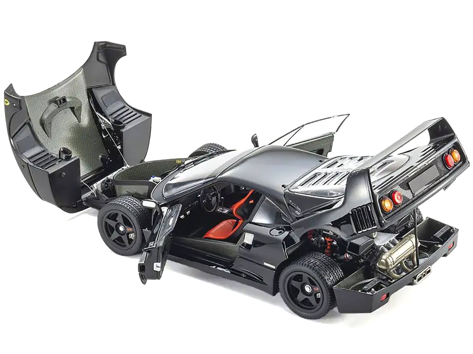Alt View 1. Kyosho - Ferrari F40 Black 1/18 Diecast Model Car by Kyosho - Black.