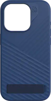 Front. ZAGG - Zagg Denali Snap with Kickstand Navy Case - iPhone 15 Pro - Navy.