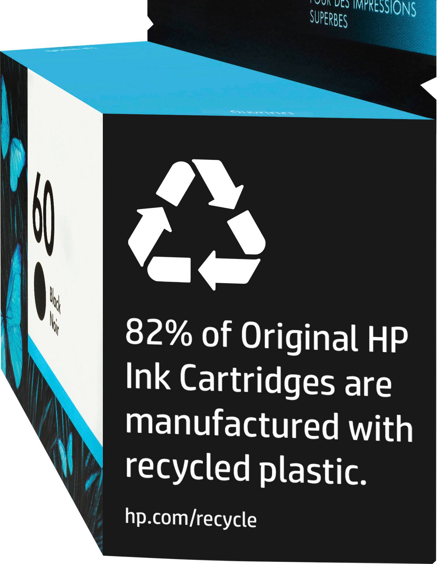 Alt View 11. HP - 60 Standard Capacity Ink Cartridge - Black.