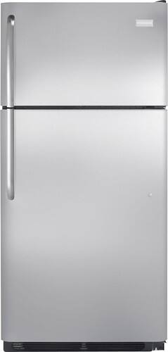 Front Standard. Frigidaire - 18.3 Cu. Ft. Top-Freezer Refrigerator - Stainless-Steel.