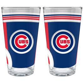 Great American Products - Chicago Cubs Two-Piece 16oz. Pint Glass Set - Multicolor