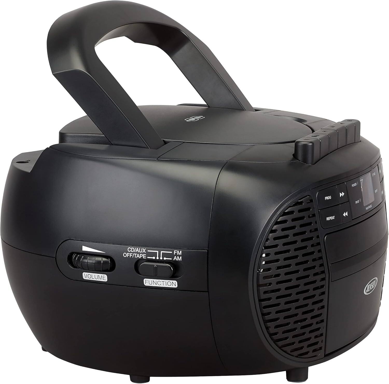 PROG - REPEAT - EPEAT 44 - CD/AUX - FM - OFF/TAPE - AM - VOLUME - FUNCTION - LLR