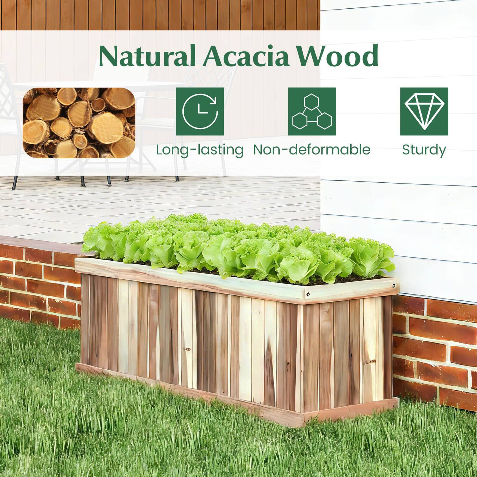Natural Acacia Wood

- Long-lasting
- Non-deformable
- Sturdy