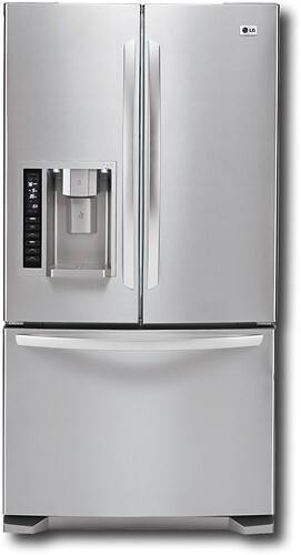 LG 25.0 Cu. Ft. Side-by-Side Refrigerator with Bottom-Mount Freezer ...