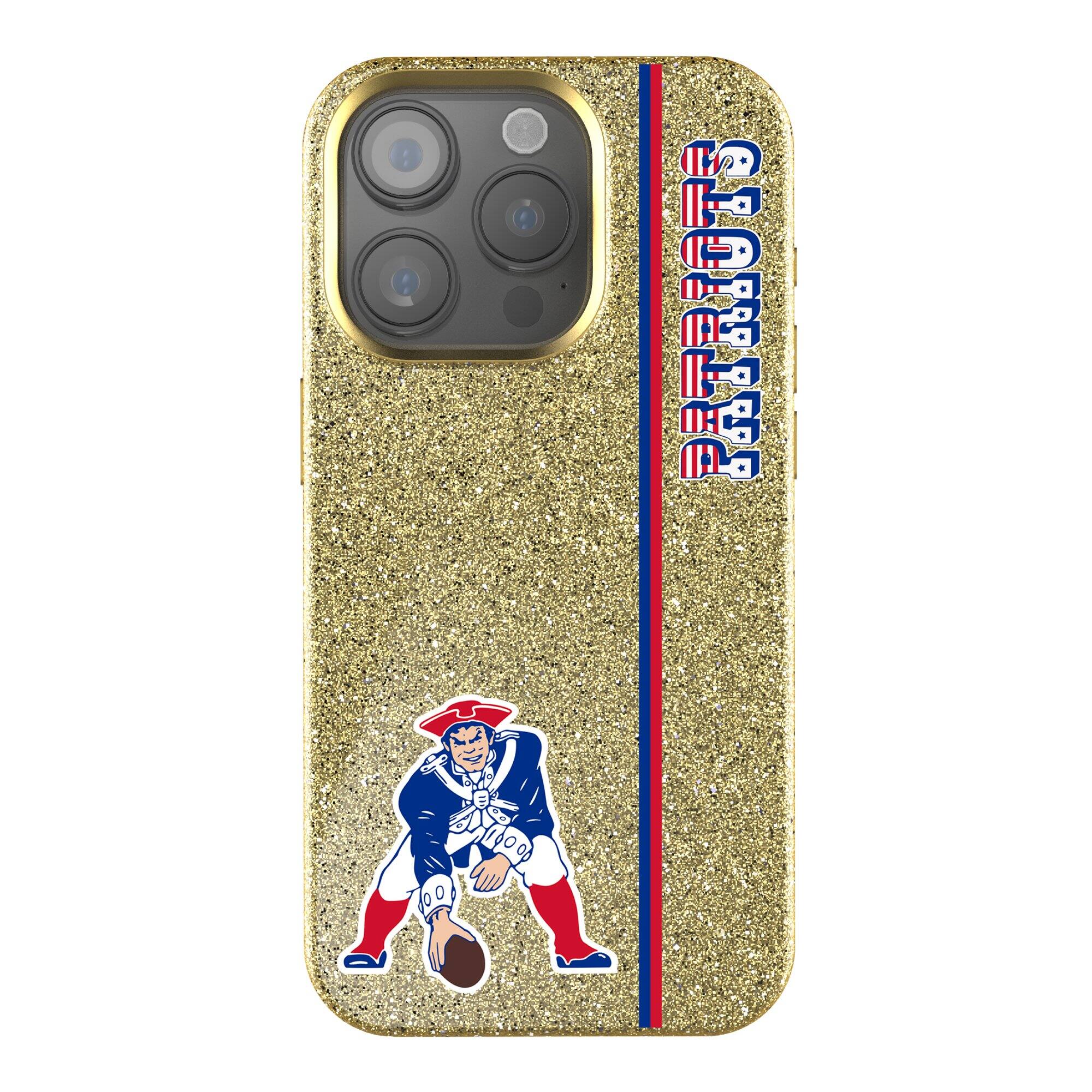 Keyscaper - NFL - New England Patriots - iPhone Bling Case - 15 - Gold