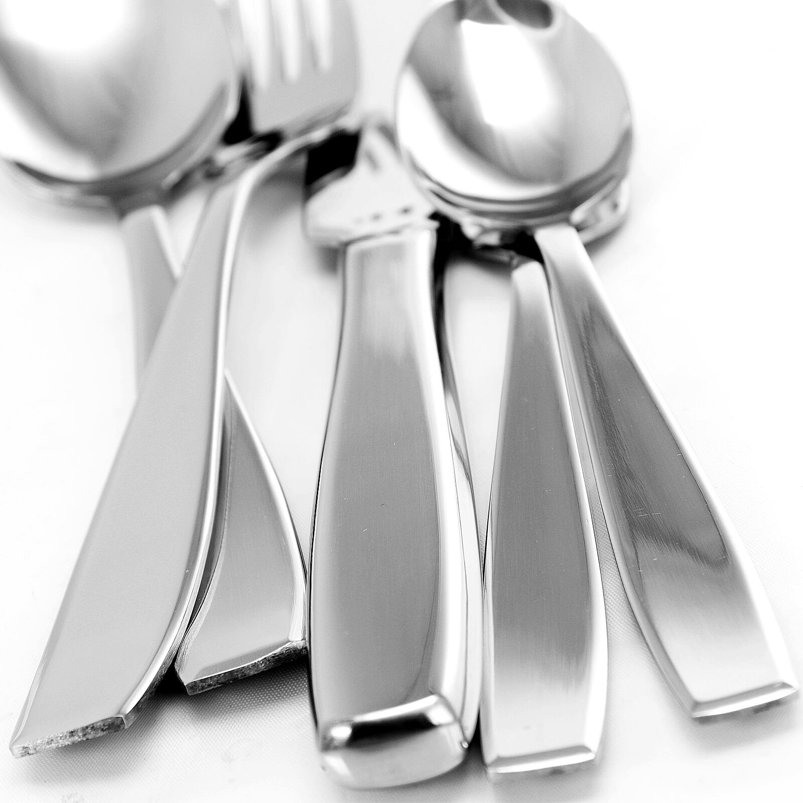 Alt View 1. Gibson - Gibson Castleford 20 Peice  Flatware Set - Silver.