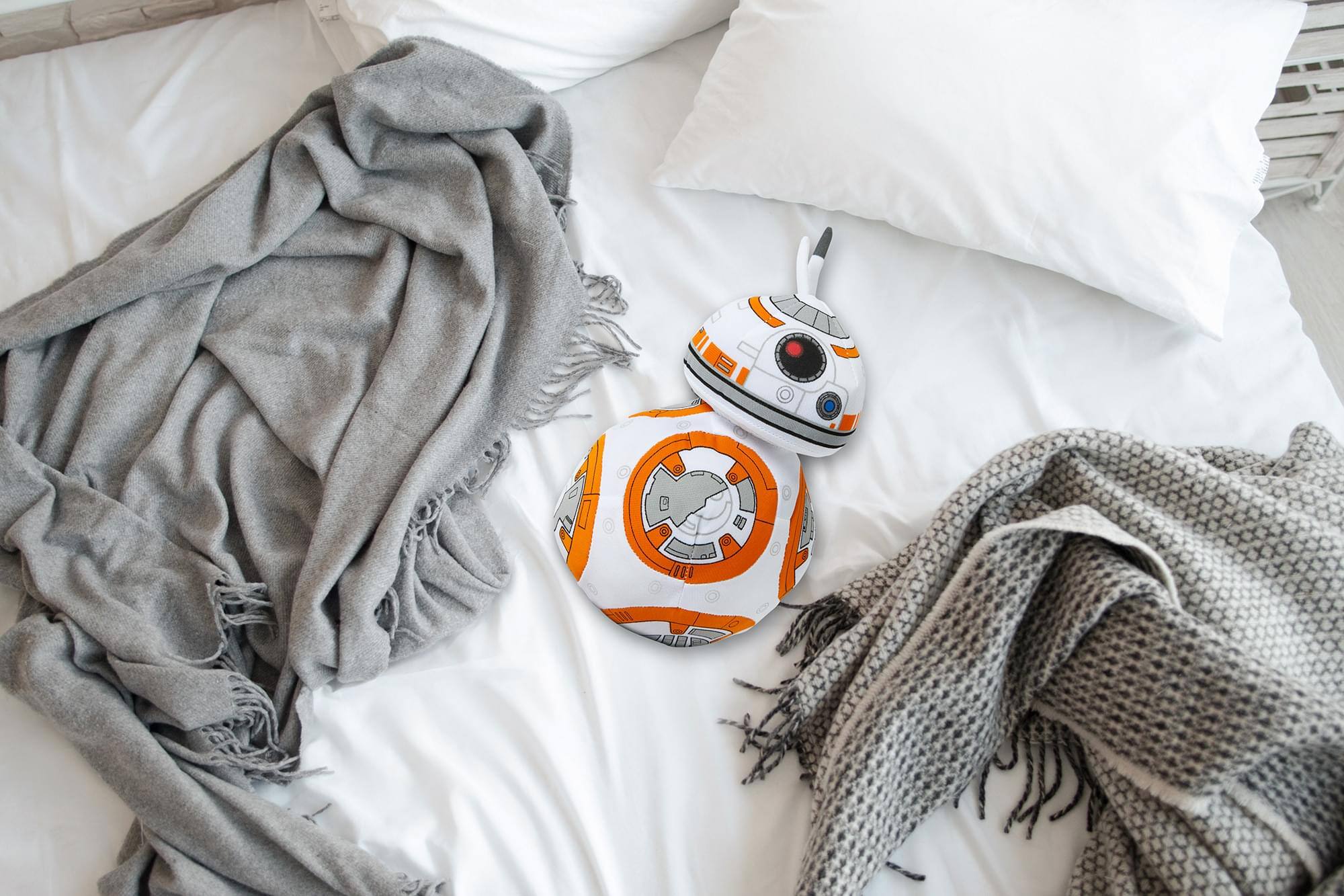 Alt View 4. Star Wars - Stuffed Star Wars Plush Toy - 9" Talking BB8 Doll - Orange.