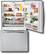 Front Standard. GE - Profile 25.3 Cu. Ft. Bottom-Mount Refrigerator - Stainless-Steel.