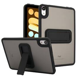 UUCOVER - Case for iPad mini (A17 Pro) 8.3-inch 2024 / iPad mini 6th Gen 2021, Shockproof TPU+PC Matte Case Kickstand Slim Cover - Black