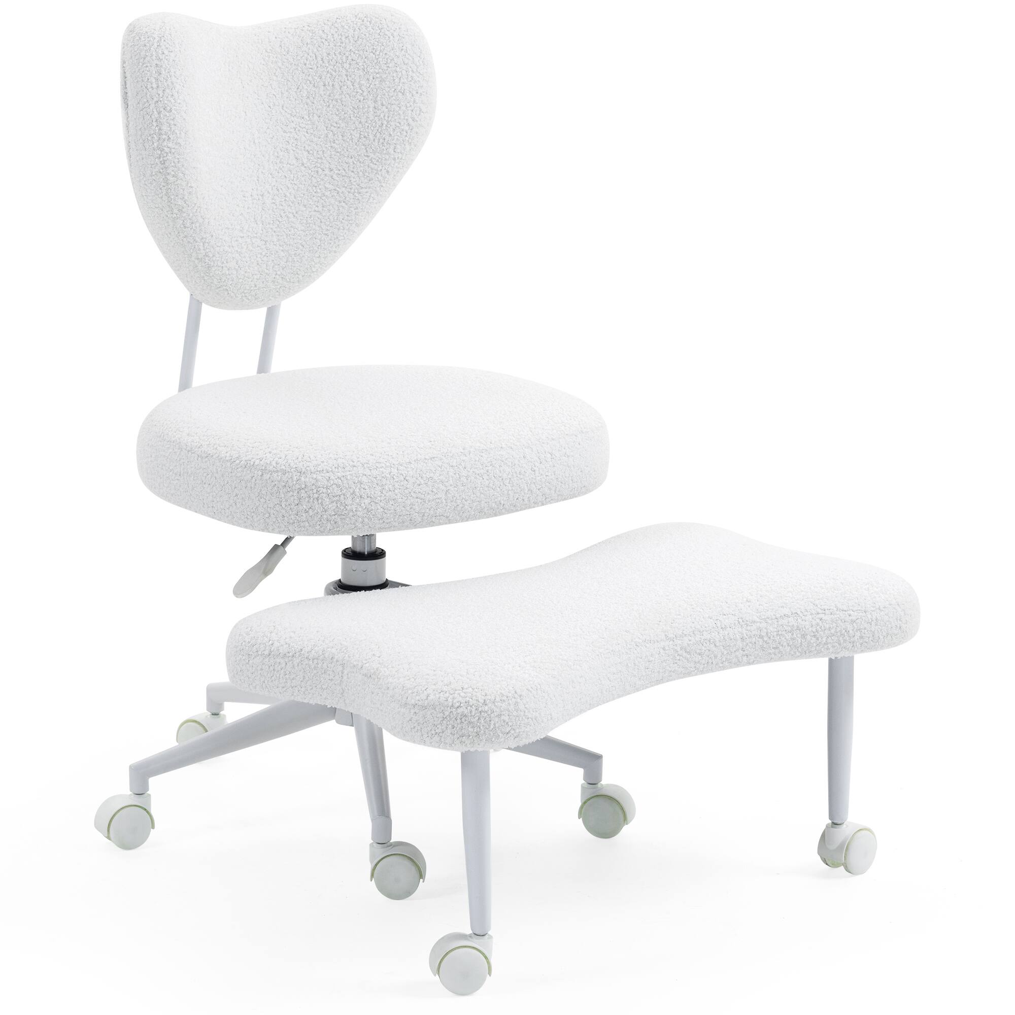 Front. Spaco - Spaco Meditation Chair, Ergonomic Cross Legged Seating with Lumbar Support and Adjustable Seat Cushion, for Office Work - Beige.