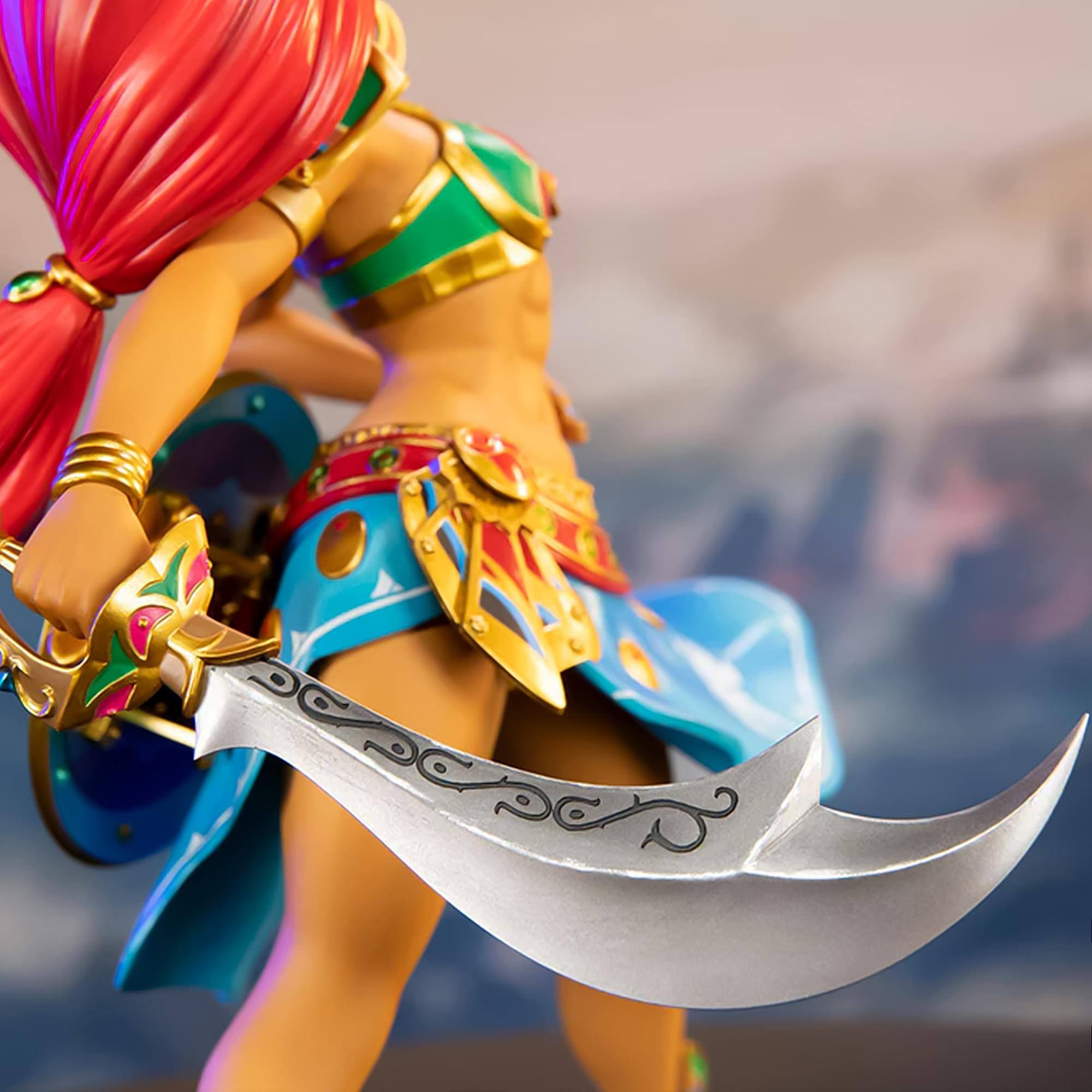 Alt View 5. Dark Horse Comics - Legend Of Zelda Breath Of The Wild Urbosa Statue | Standard Edition - Blue.
