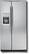 Front Standard. GE - Profile 25.5 Cu. Ft. Side-by-Side Refrigerator with Thru-the-Door Ice and Water - Stainless-Steel.