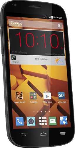 Best Buy: Boost Mobile ZTE Warp Sync 4G No-Contract Cell Phone Gray ...