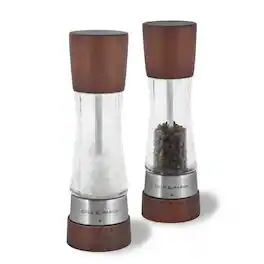 Cole & Mason - Derwent Salt & Pepper Grinder Set – Refillable, Gourmet Precision Mechanisms, Kitchen Gift Set - Forest Wood