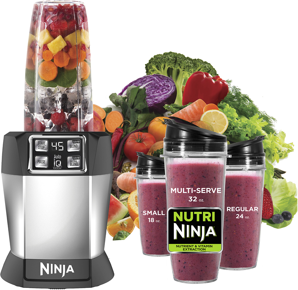 NUTRI NINJA 18 24 32 OZ CUPS WITH SIP AND SEAL LID AND EXTRACTOR