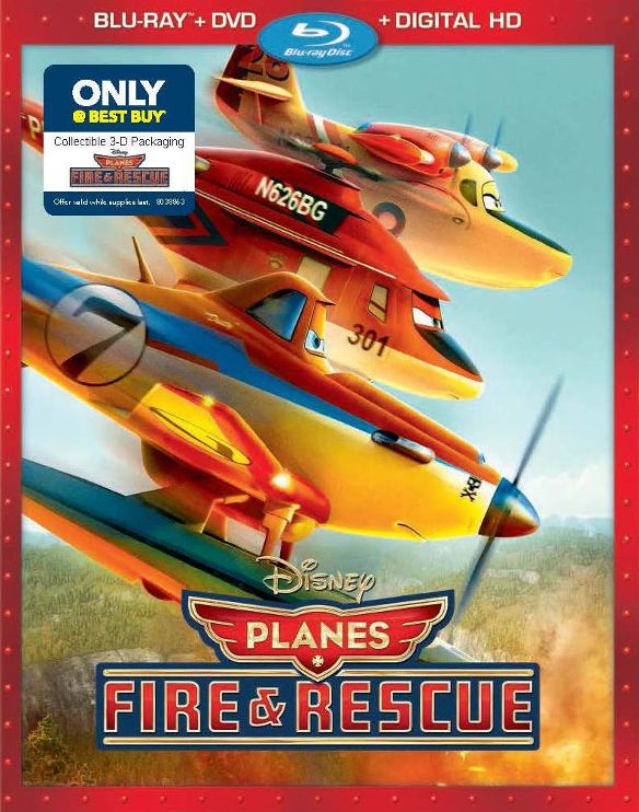  Planes: Fire &amp; Rescue [Includes Digital Copy] [Blu-ray/DVD] [Collectable Package] [Only @ Best Buy] [2014]