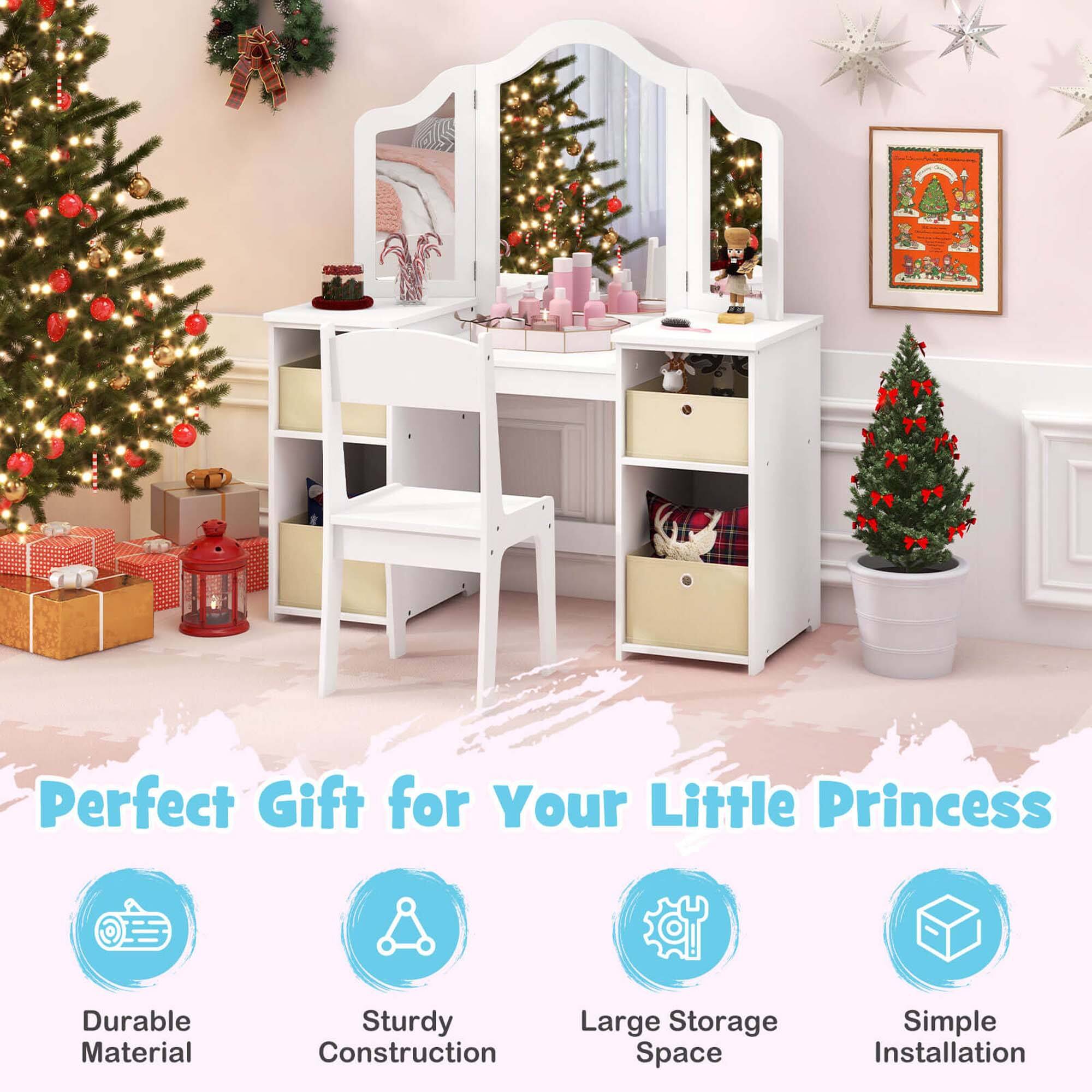 Perfect Gift for Your Little Princess

- Durable Material
- Sturdy Construction
- Large Storage Space
- Simple Installation