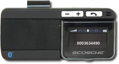 Front Standard. Scosche - Wireless Bluetooth Car Hands-free Kit - USB - Black.