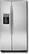 Front Standard. GE - 25.6 Cu. Ft. Side-By-Side Refrigerator with Thru-the-Door Ice and Water - Stainless-Steel.